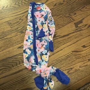 Navy Floral Midnight Meadow Little Sleepies